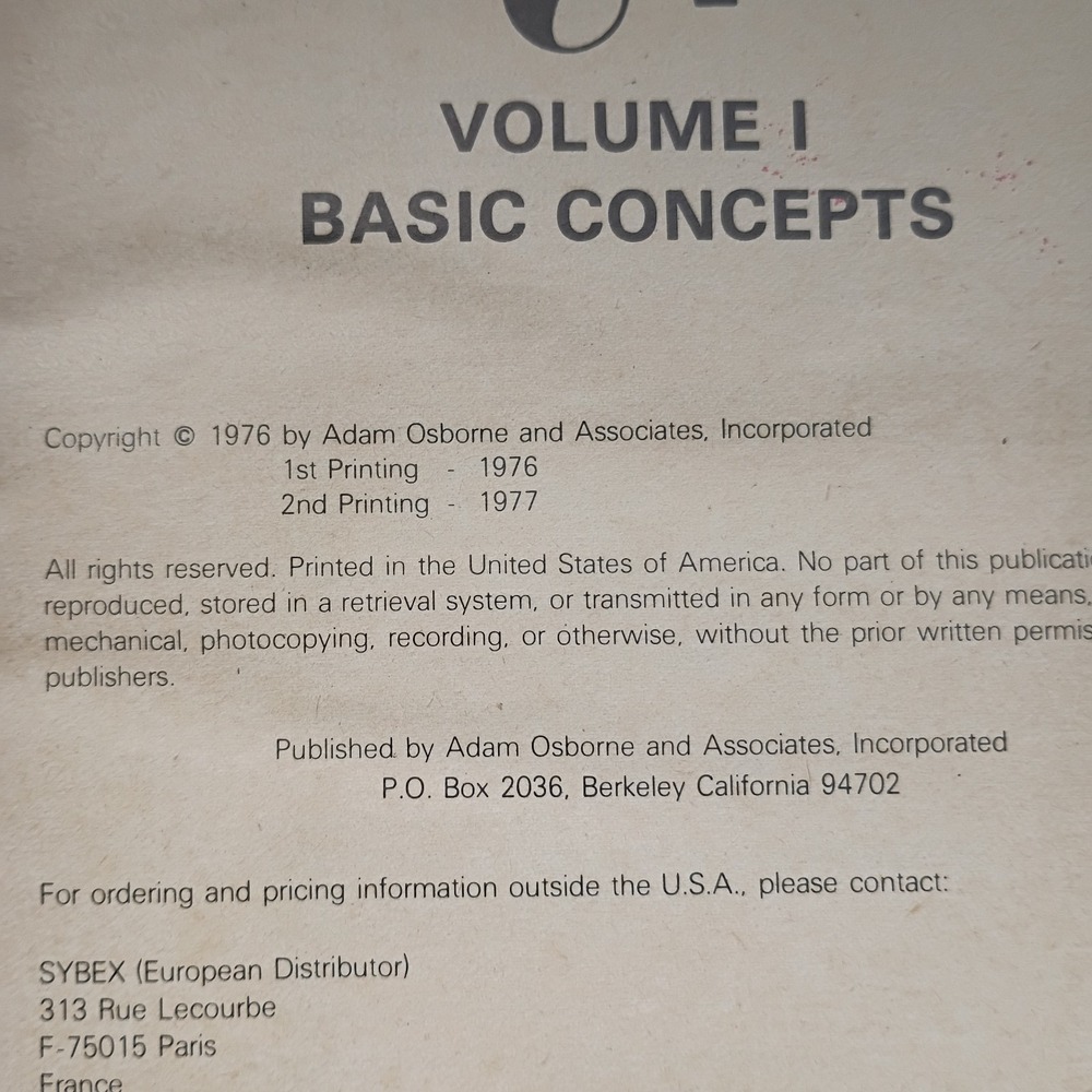 An Introduction To Microcomputers Volume 1; Adam Osborne; VINTAGE 1976 - Picture 9 of 10